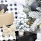 10in Flocked Mini Christmas Trees 3ct Canadian Pine Tabletop Decor